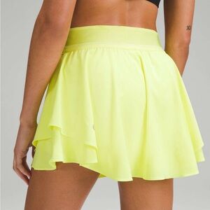Lululemon Athletica Yellow Skater Skirt